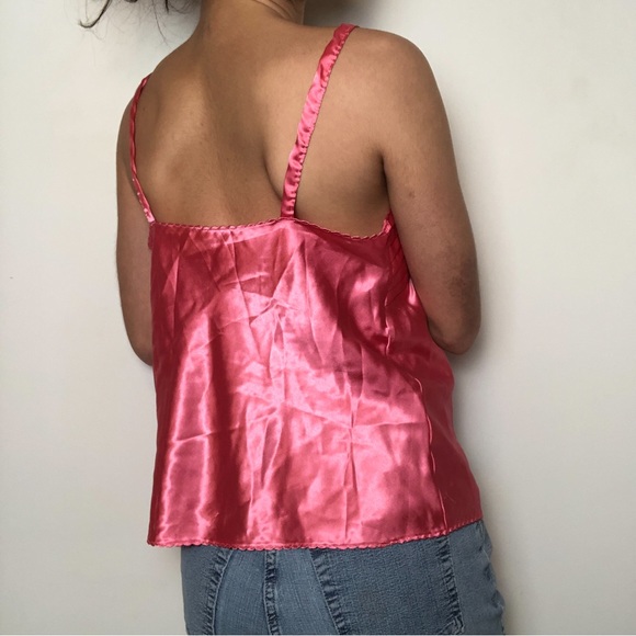 Vintage Pink Silky Tank Top! - Picture 2 of 6